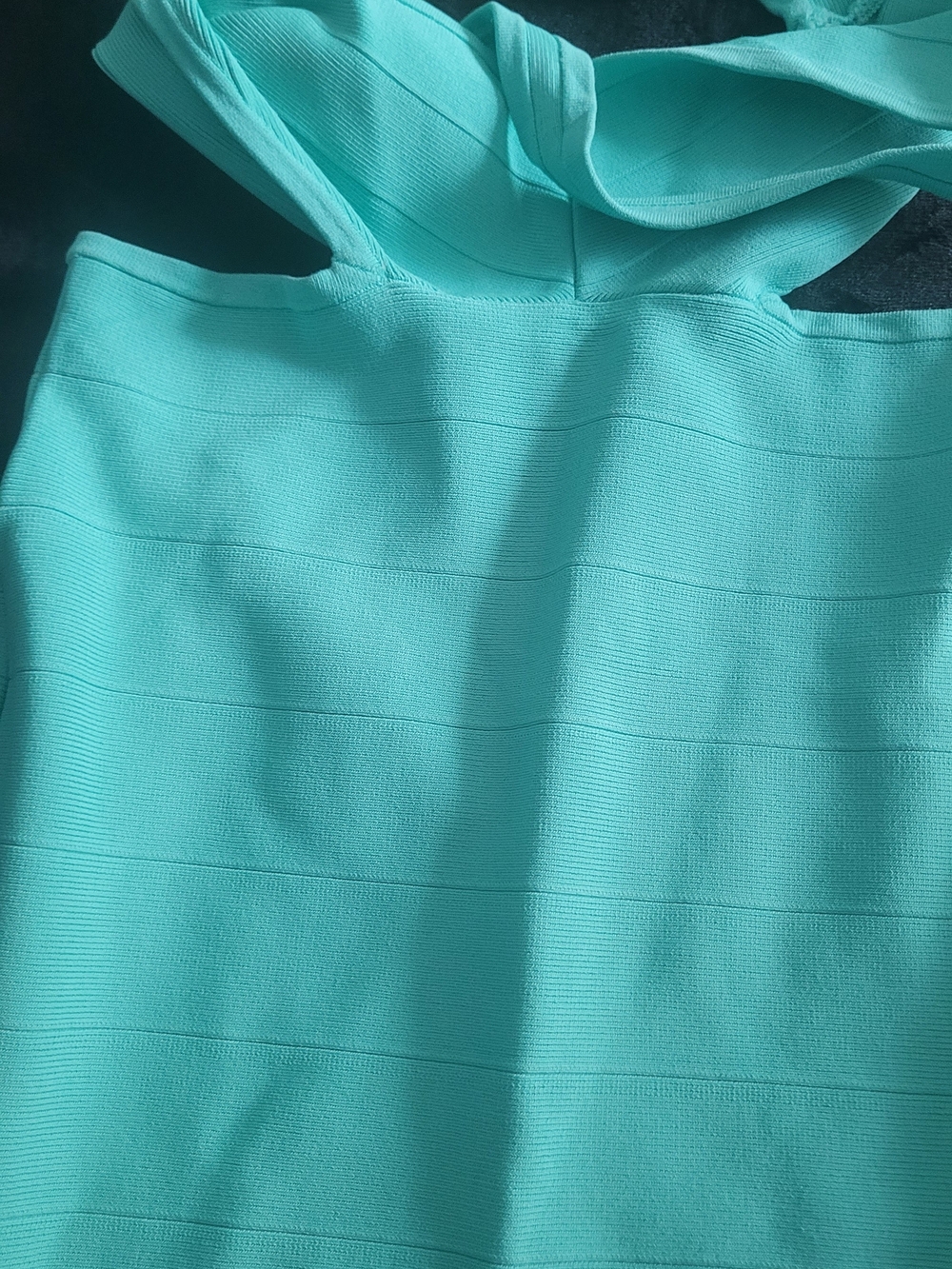 Guess Mint Green Backless Ruffle-Hem Dress - Picture 4 of 6
